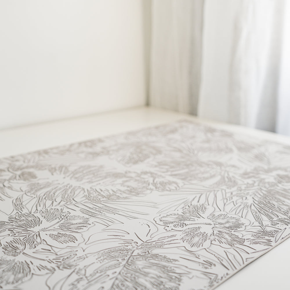 Light gray placemat