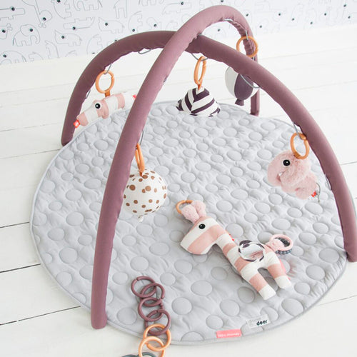 Pink activity mat - Deer friends