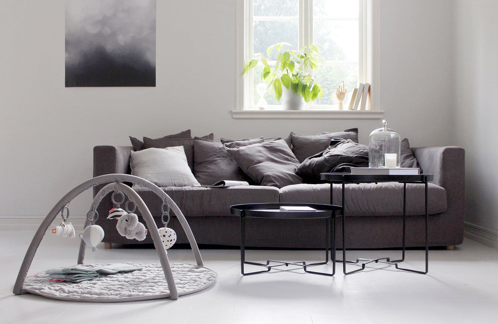 Play mat - Deer friends Grey