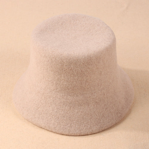 Chapeau cloche en laine - Ivoire||Wool Bucket hat - Ivory