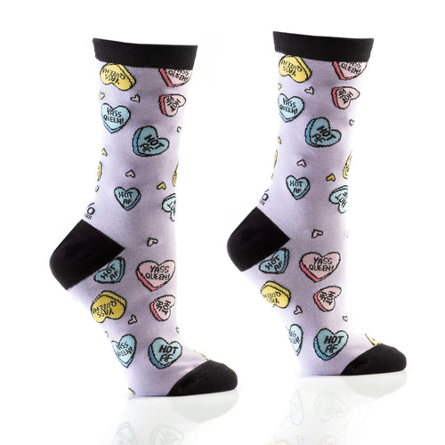 Bas pour femmes - Bonbons coeur||Women's socks - Heart candies