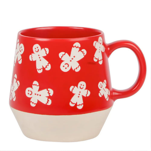 Red Mug - Gingerbread Man