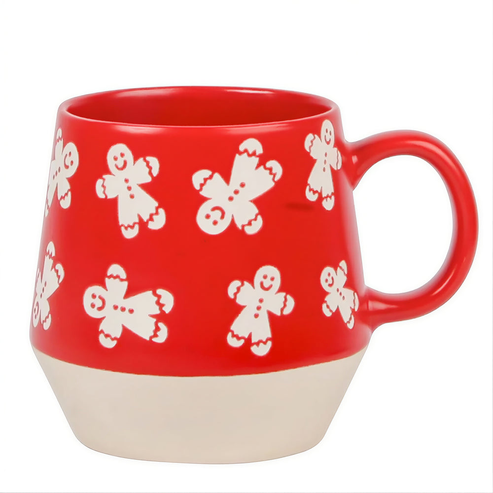 Red Mug - Gingerbread Man