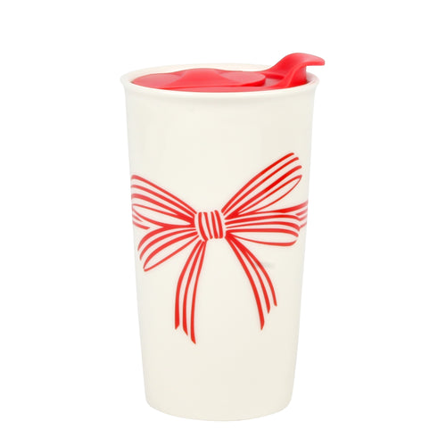 Travel mug - Red bow