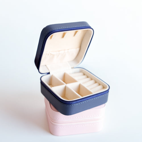 Boîte à bijoux de voyage - Bleu