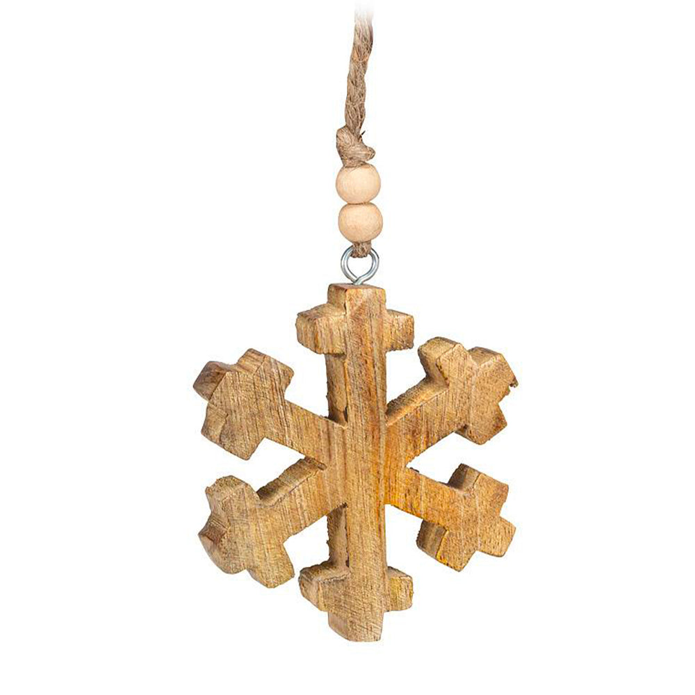 Ornament - Wooden snowflake