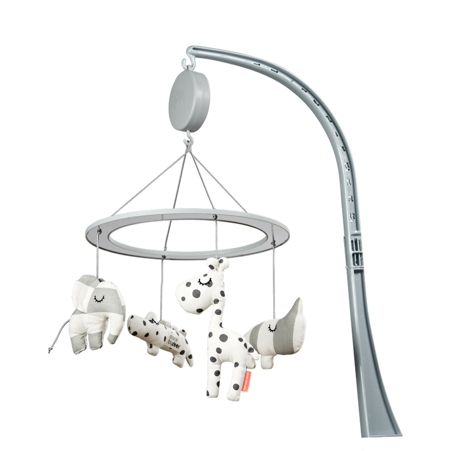 Mobile musical - Animal gris