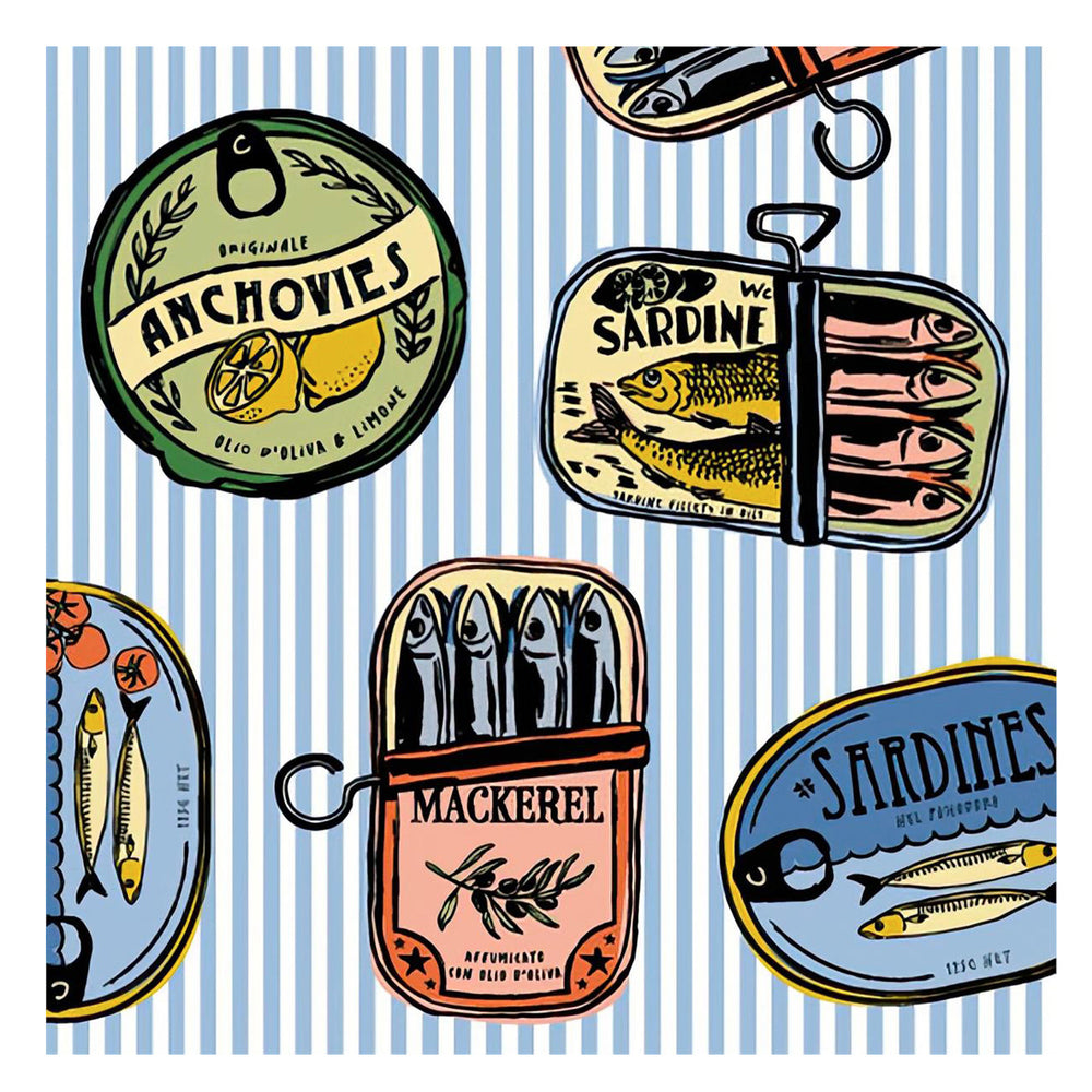 Serviettes de table - Sardines