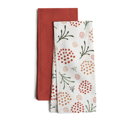 Set of 2 kitchen towels - Herbs