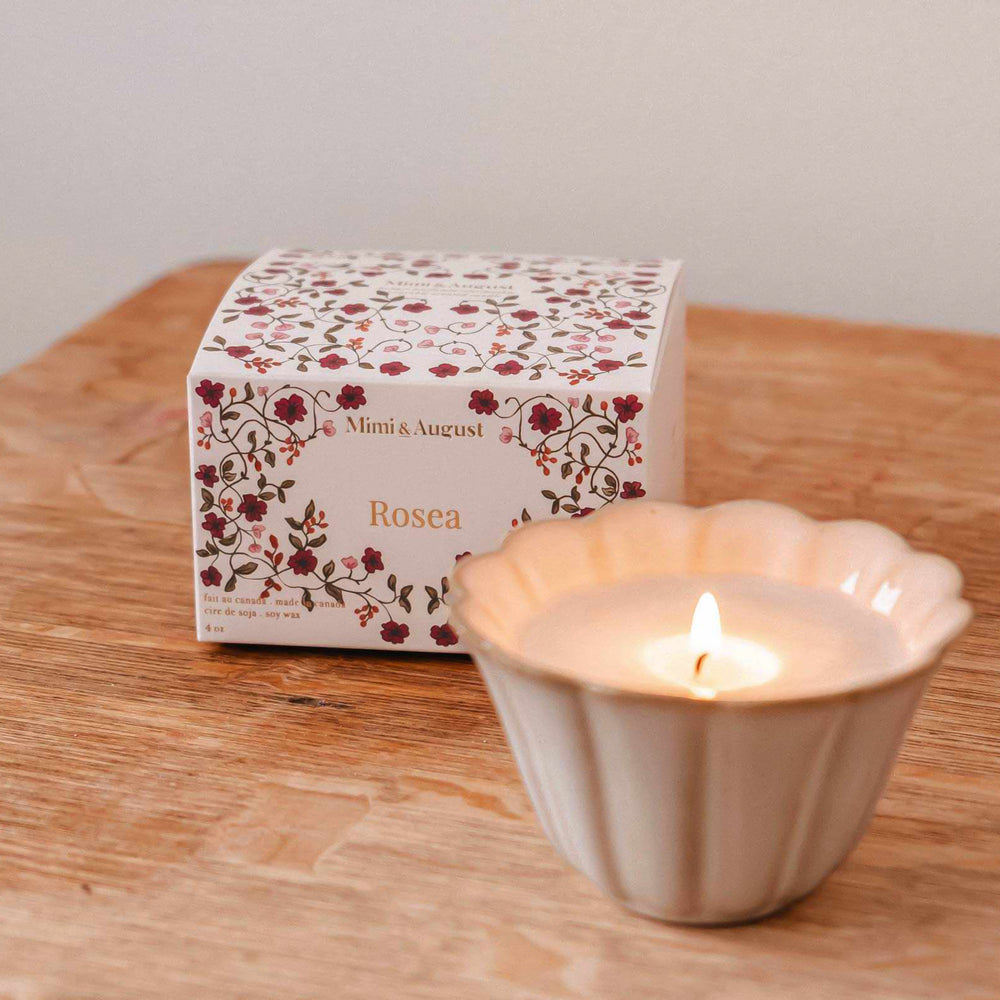 Chandelle parfumée - Rosea (4 oz)