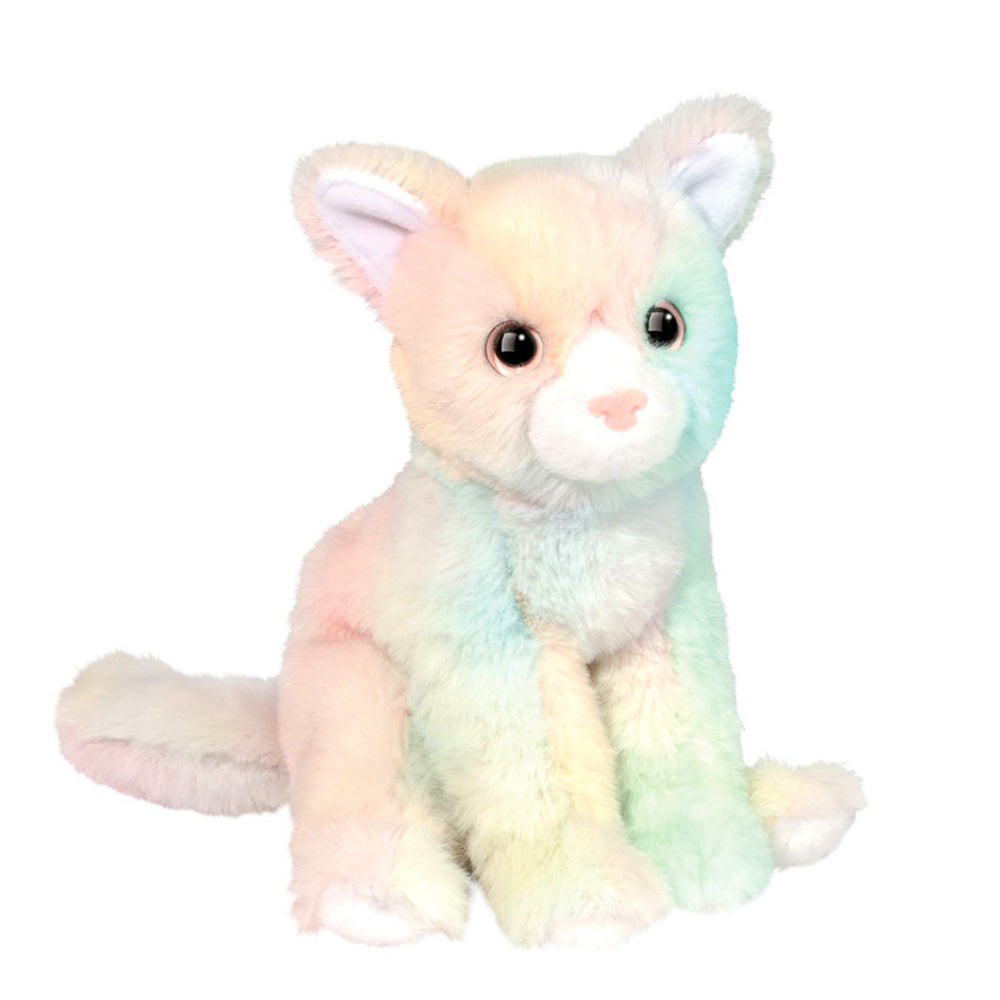 Peluche - Pixie le chat multicolore