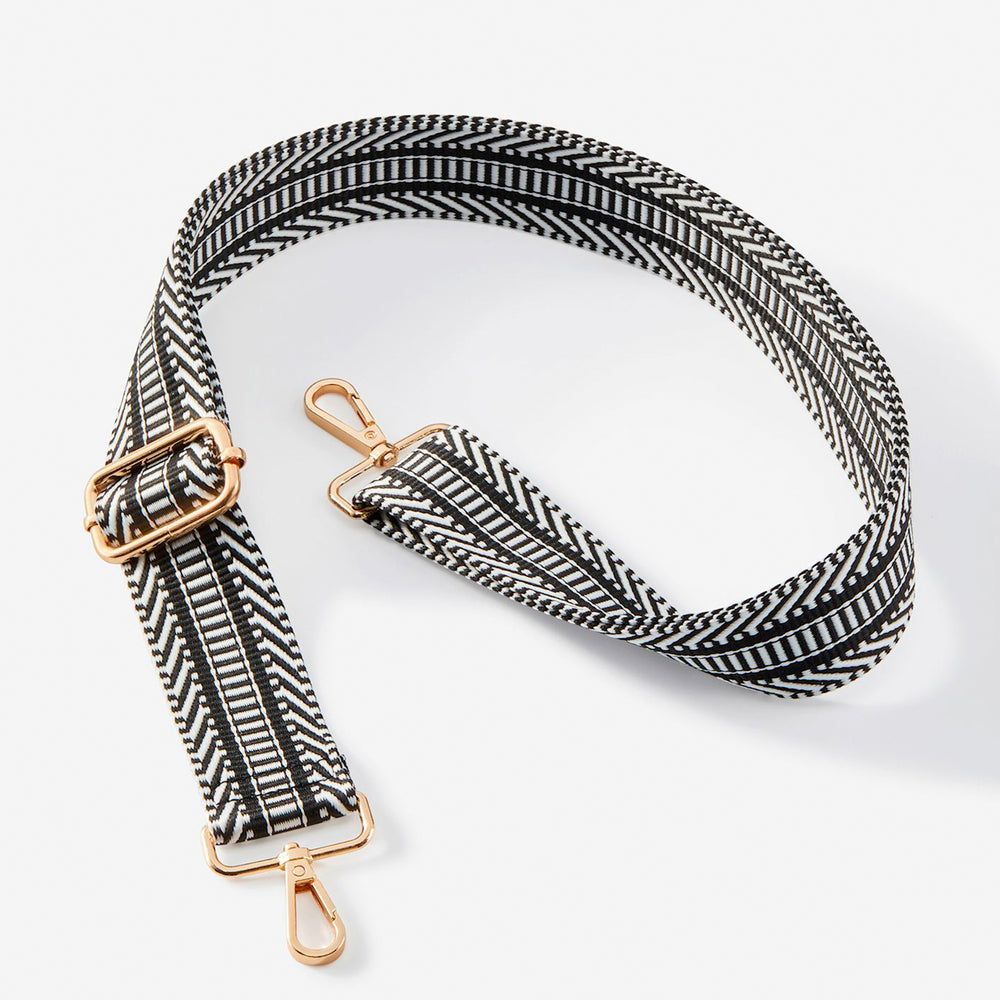 Universal strap for bag - Black & white