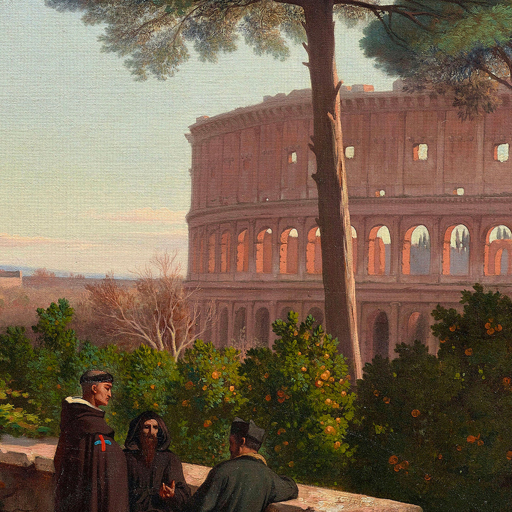 Toile vintage - À l'ombre de rome