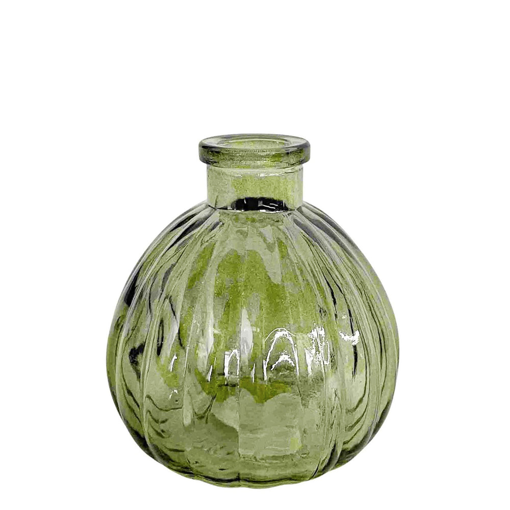 Vase rond en verre - Vert