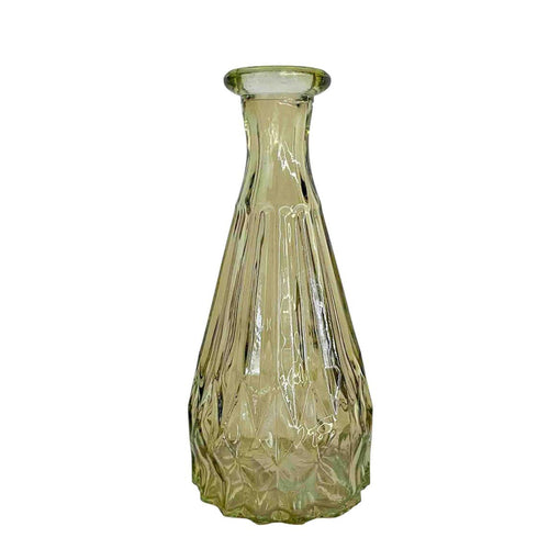 Vase cône en verre - Vert