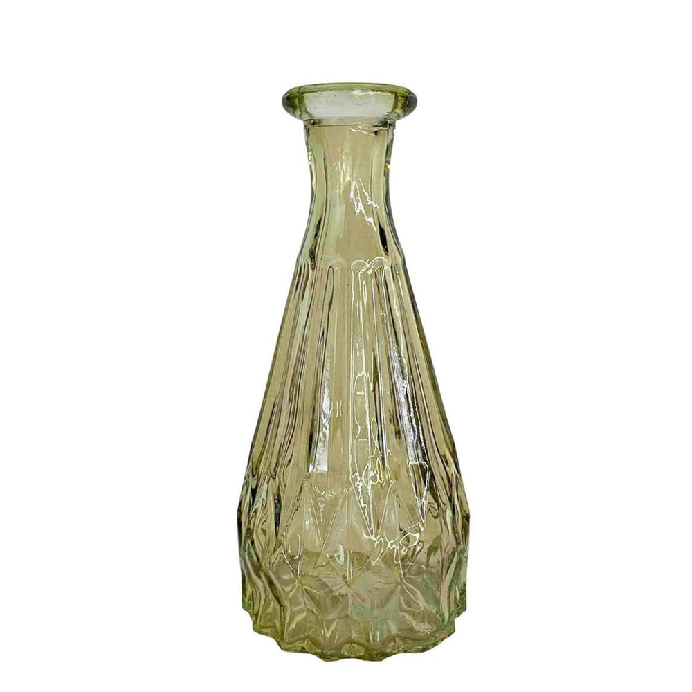 Glass cone vase - Green