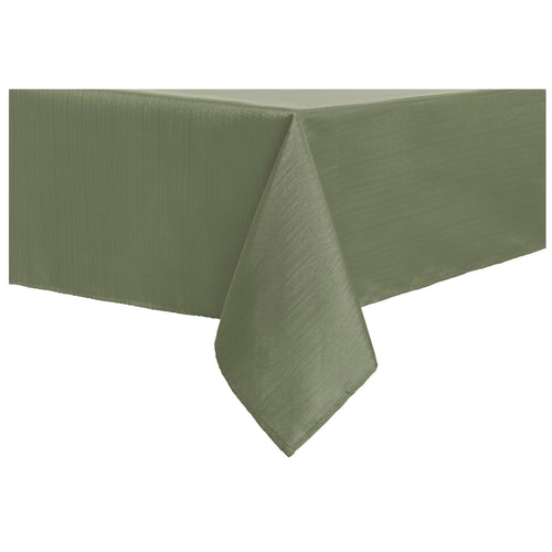 Nappe en tissu texturé - Vert olive||Textured fabric tablecloth - Olive green