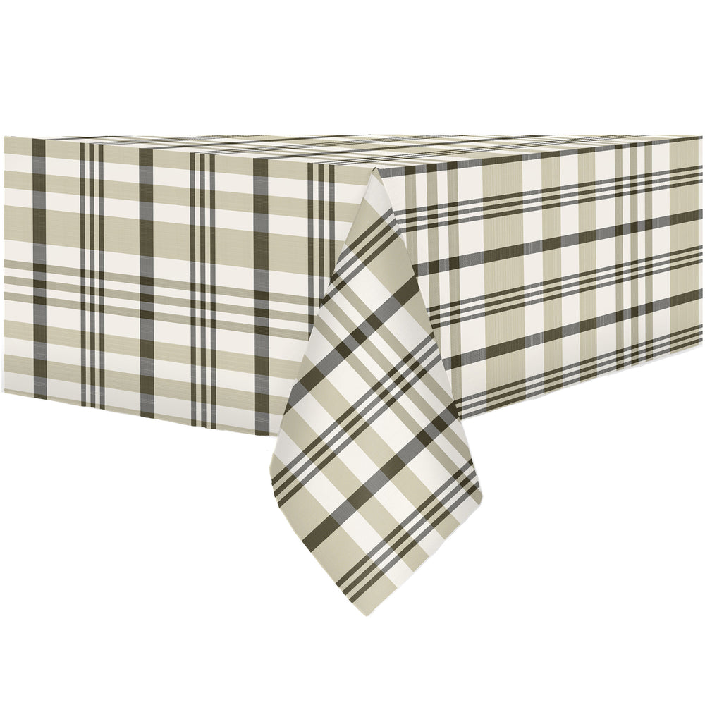 Yarn-dyed tablecloth - Olive checks