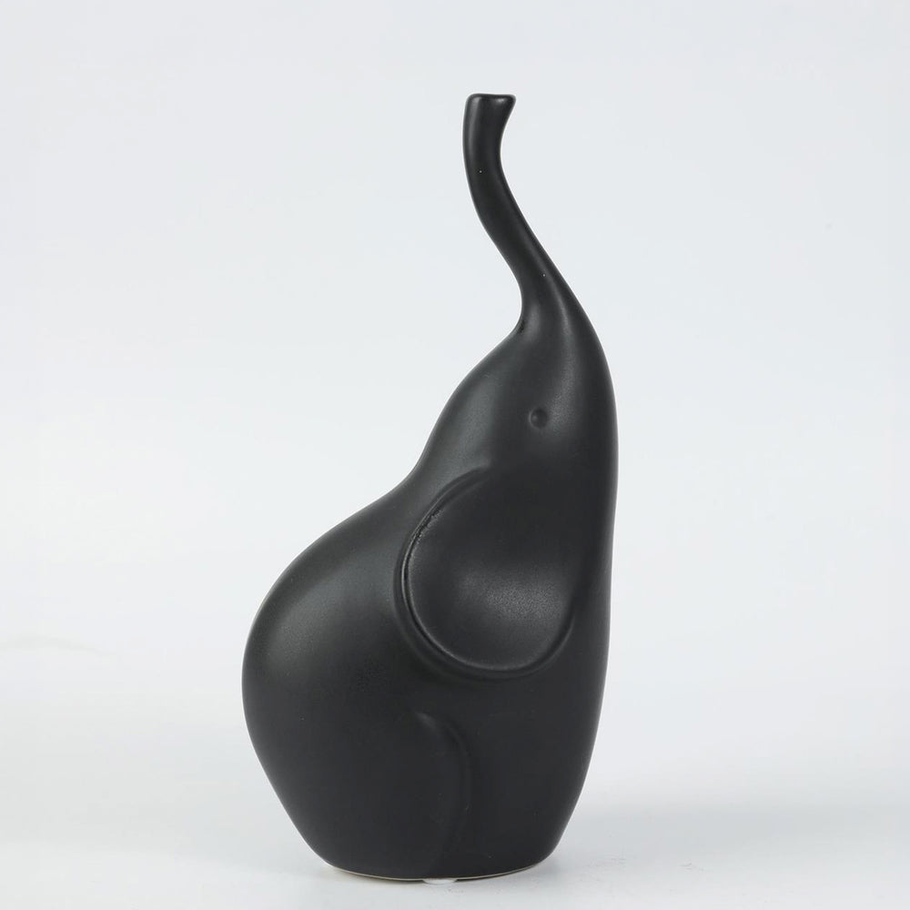 Black Decorative Elephant - 8.75"