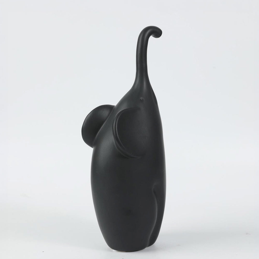 Black Decorative Elephant - 11.65"