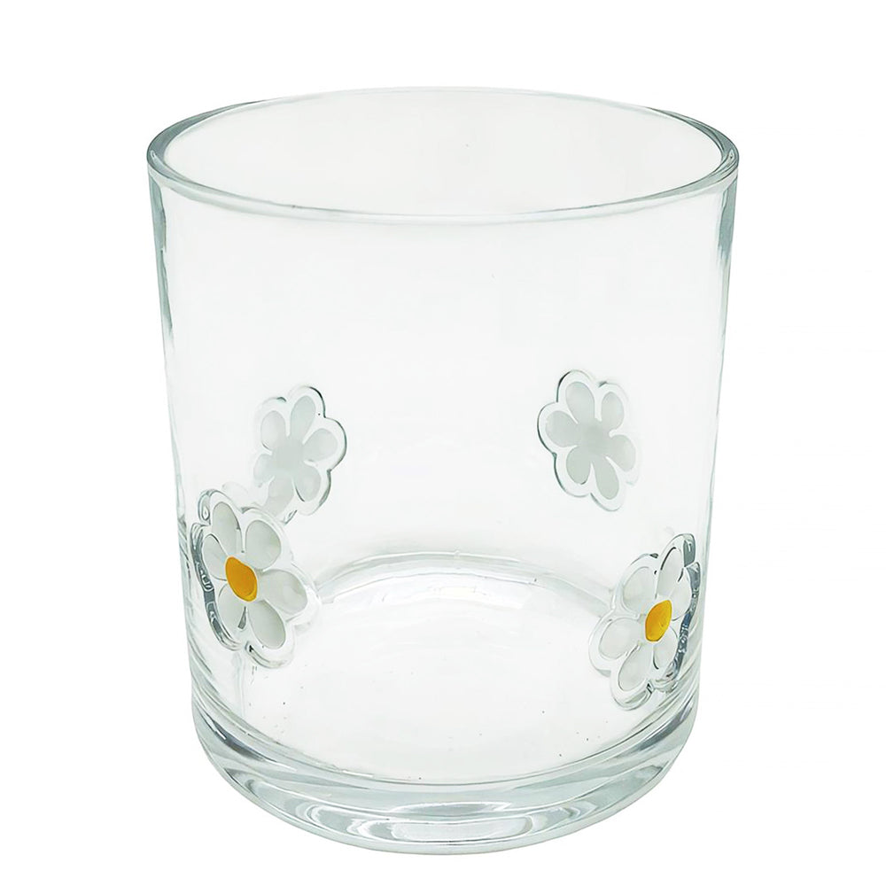 Glass with patterns - Daisies