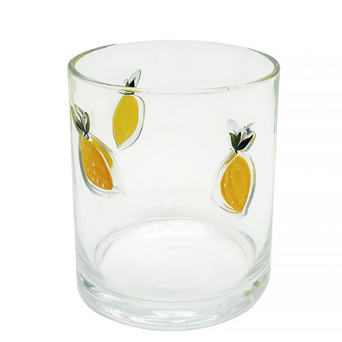 Glass with patterns - Lemons