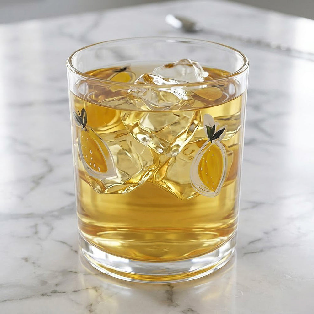 Verre avec motifs - Citrons