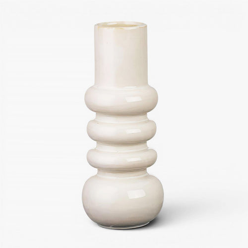 Rounded Shapes Vase - White