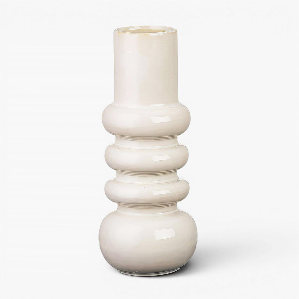 Rounded Shapes Vase - White