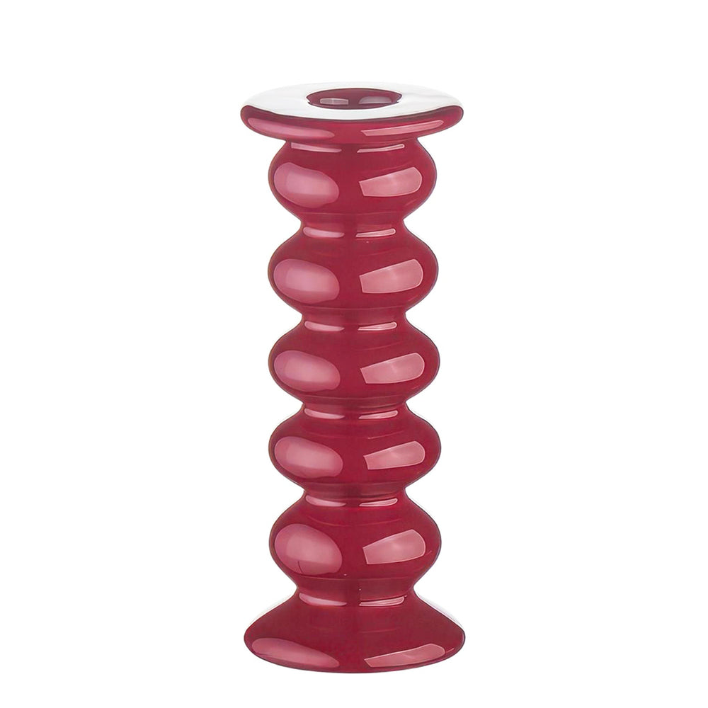 Round-shaped candle holder - Red