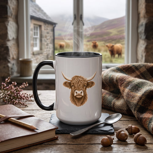 White Mug - Highland Cow