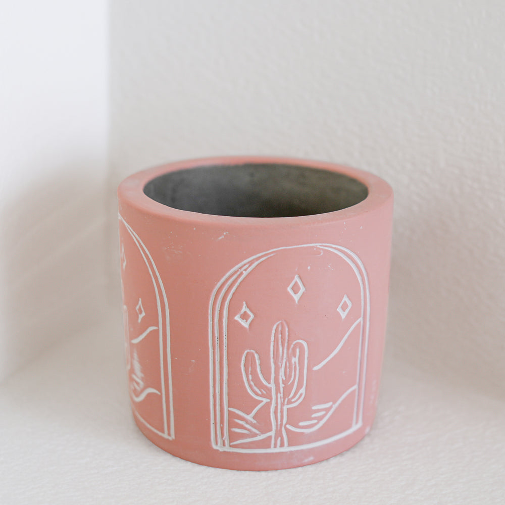 Mini pot à motifs - Cactus