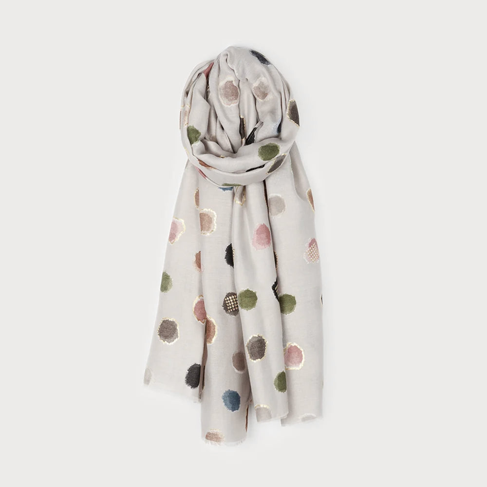 Foulard gris - Pois