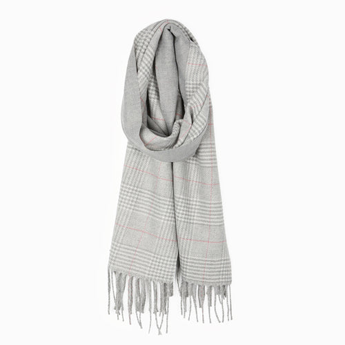 Plaid scarf - Grey