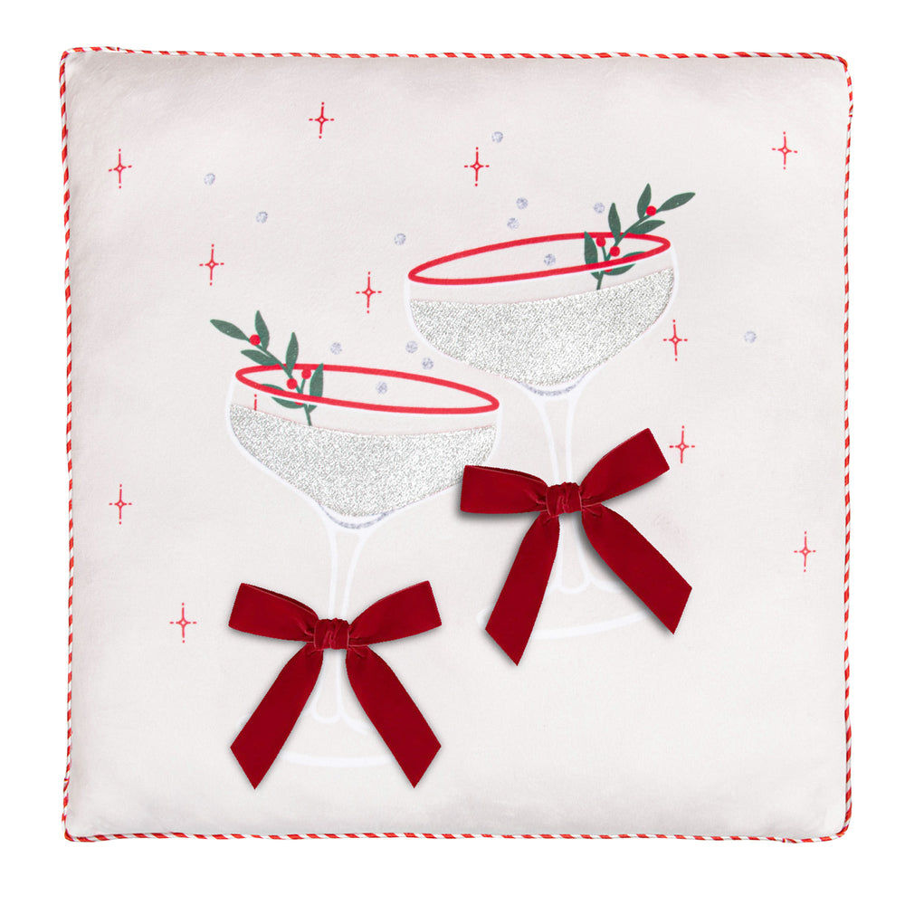Coussin blanc - Temps des fêtes
