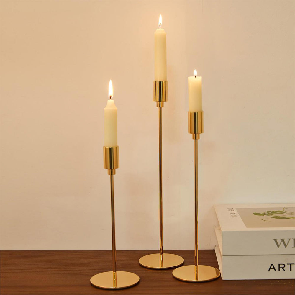 Classic gold candle holder