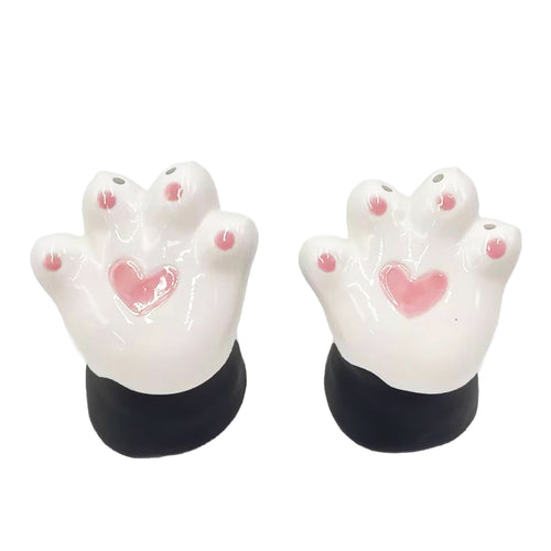 Ensemble salière & poivrière - Pattes de chat