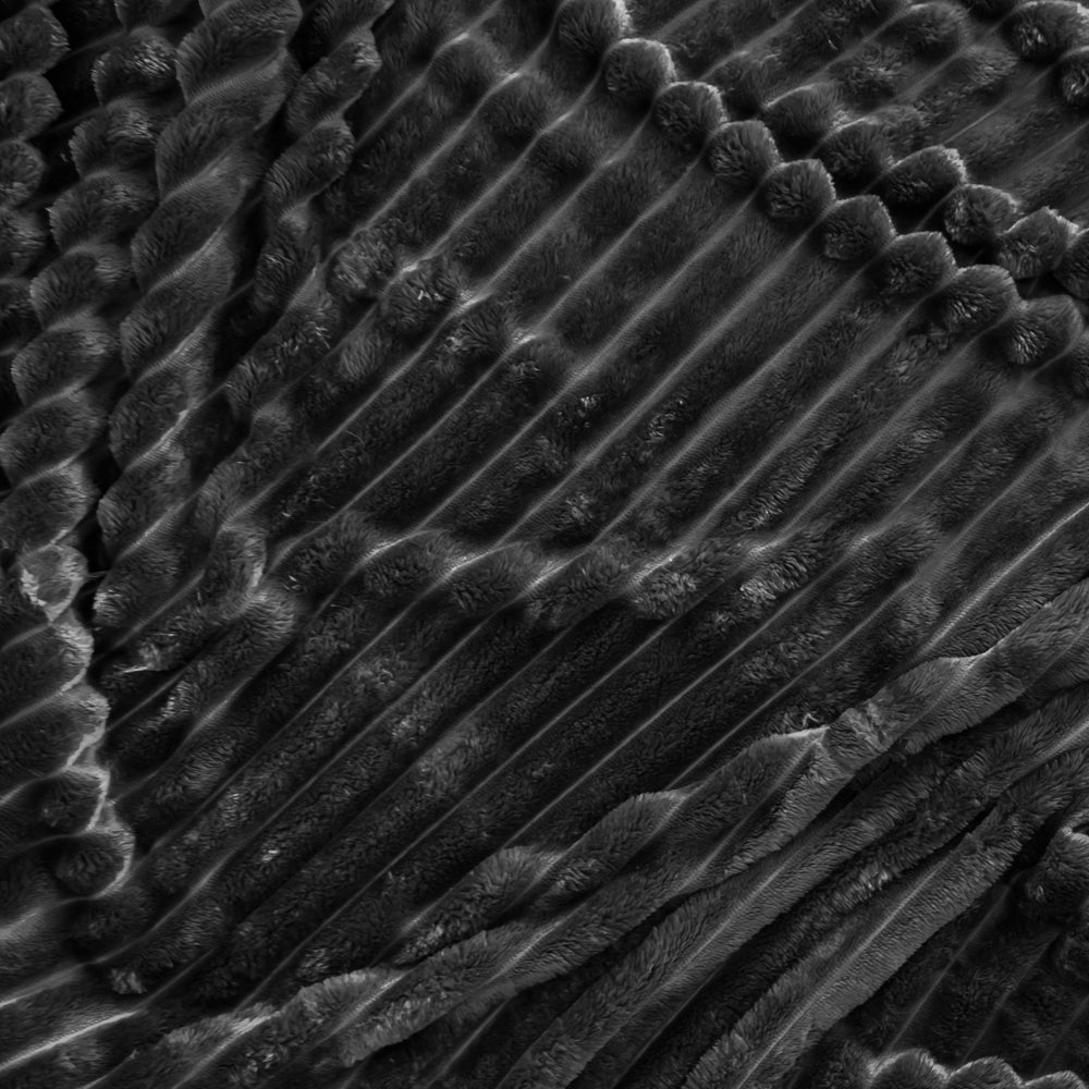 Jeté côtelé - Noir