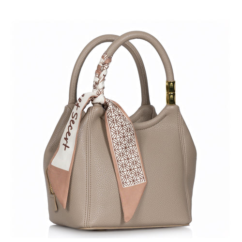 Mini sac à mains taupe - Boucle