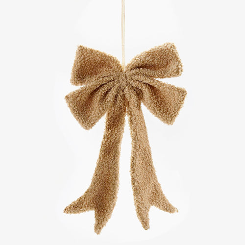 Ornement boucle en sherpa - Brun