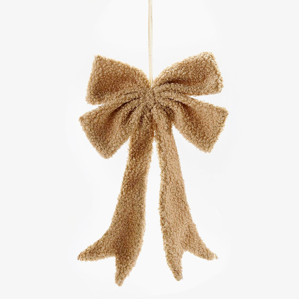 Ornement boucle en sherpa - Brun