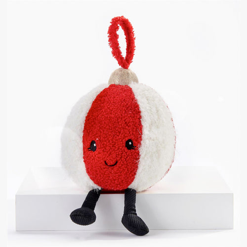 Christmas ball ornament with face