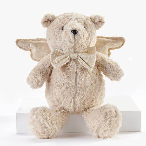Ourson beige avec ailes