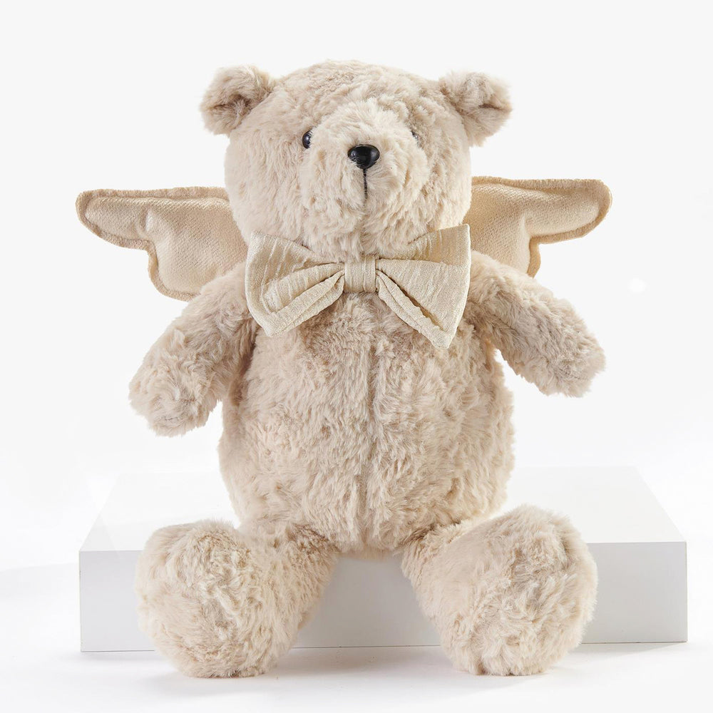 Beige teddy bear with wings