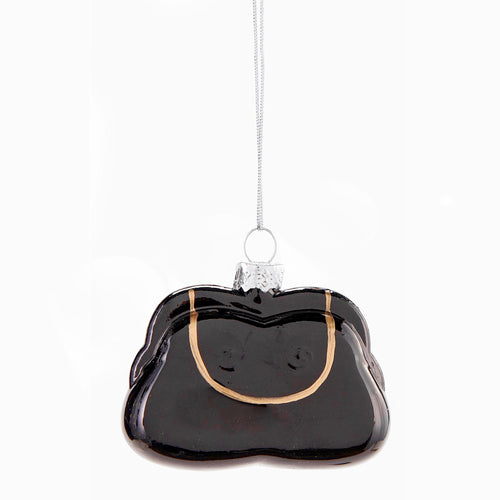 Ornement sac à main noir