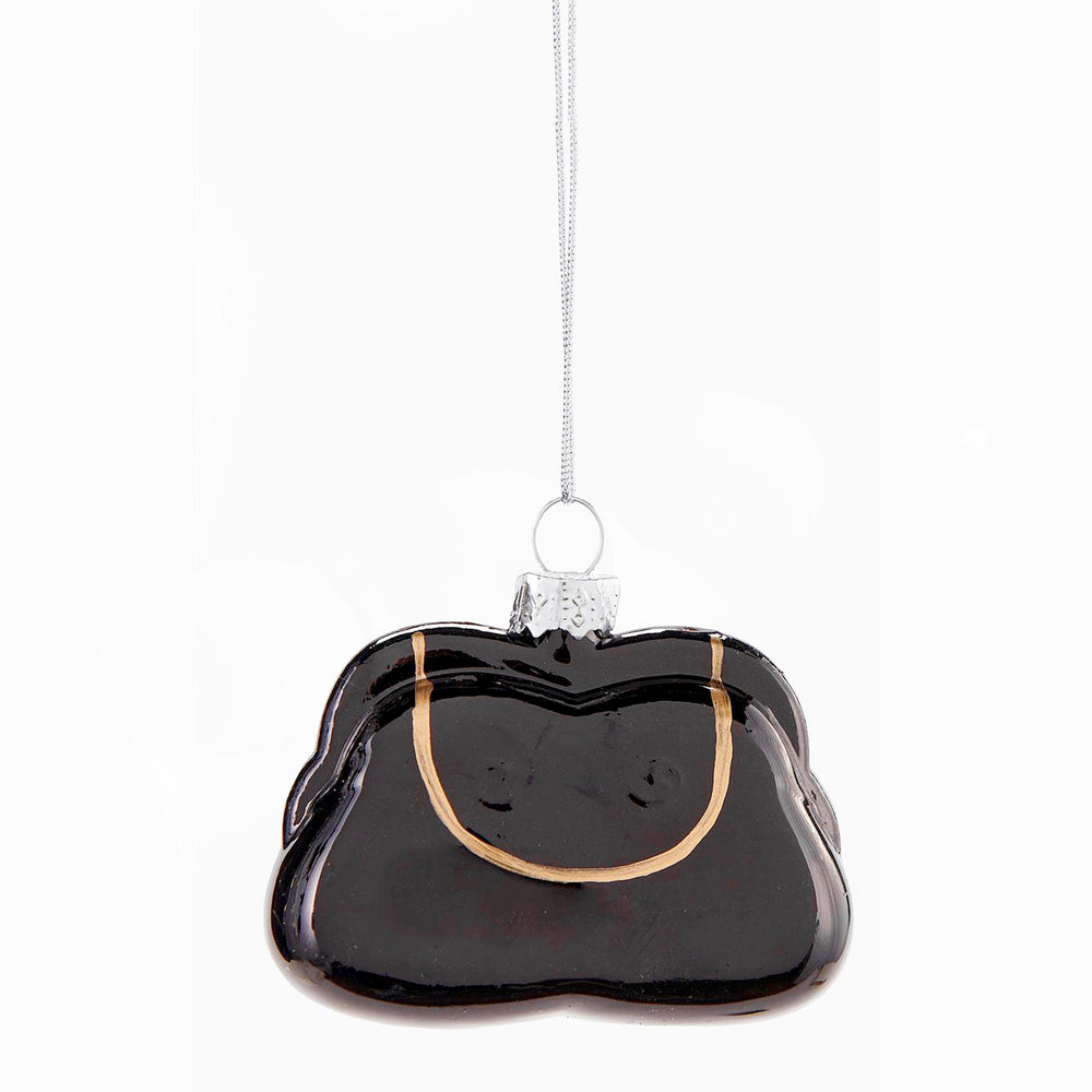 Ornement sac à main noir