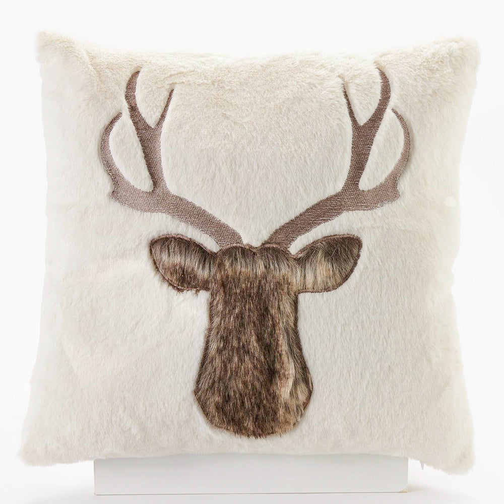 Faux fur cushion - Reindeer