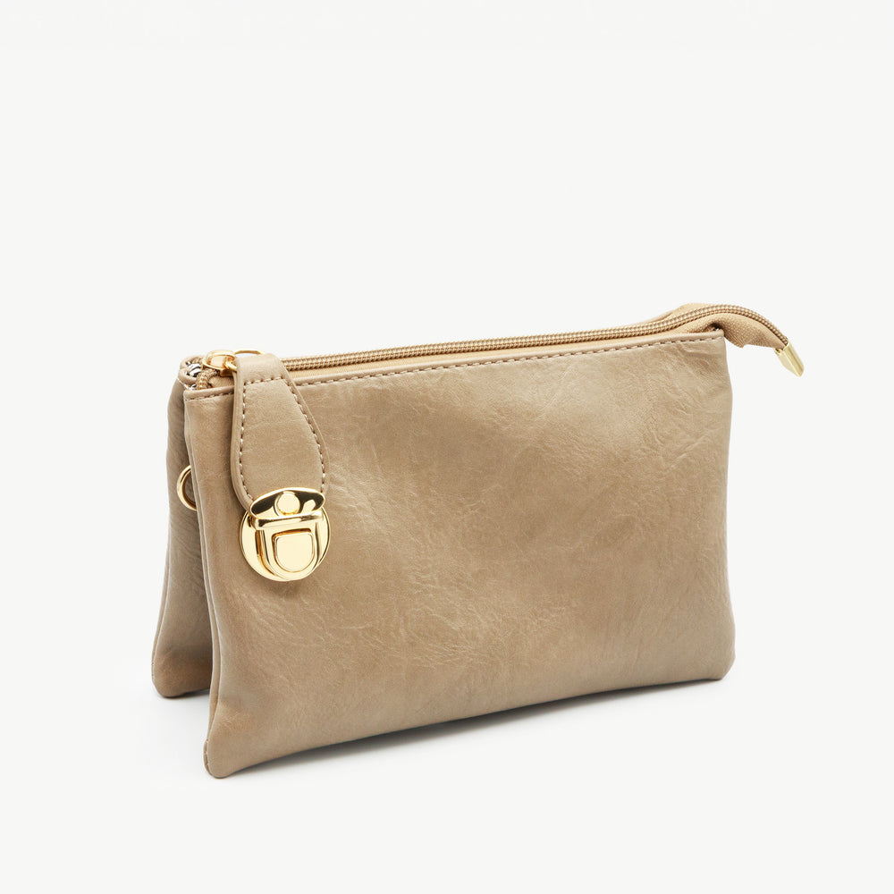 Sac à bandoulière souple - Taupe
