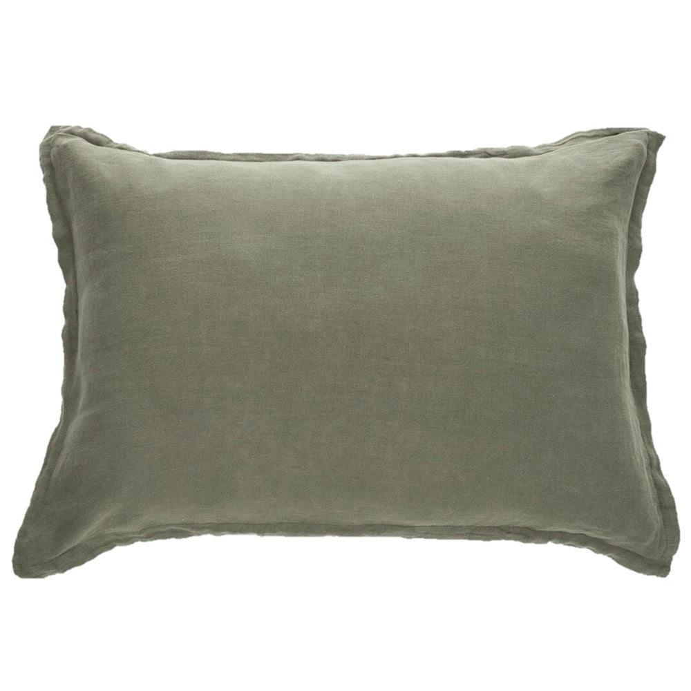 Ensemble de couvres-oreiller olive - Lin européen