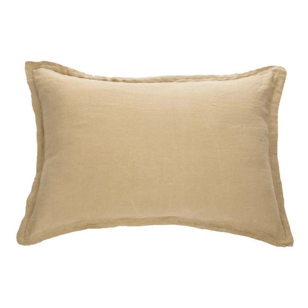 Ensemble de couvres-oreiller tan - Lin européen